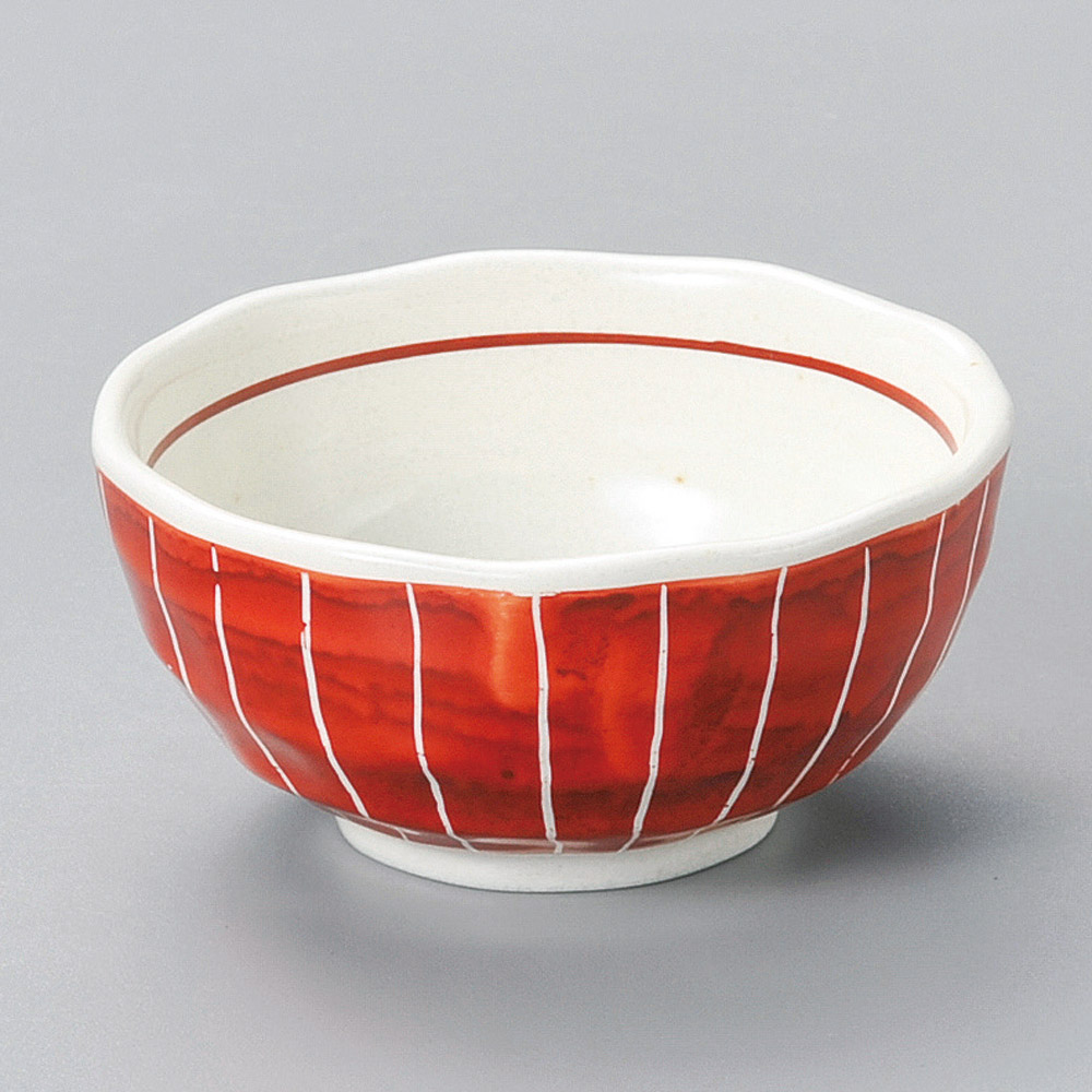 12808-321 赤巻色絵3.0鉢|業務用食器カタログ陶里31号