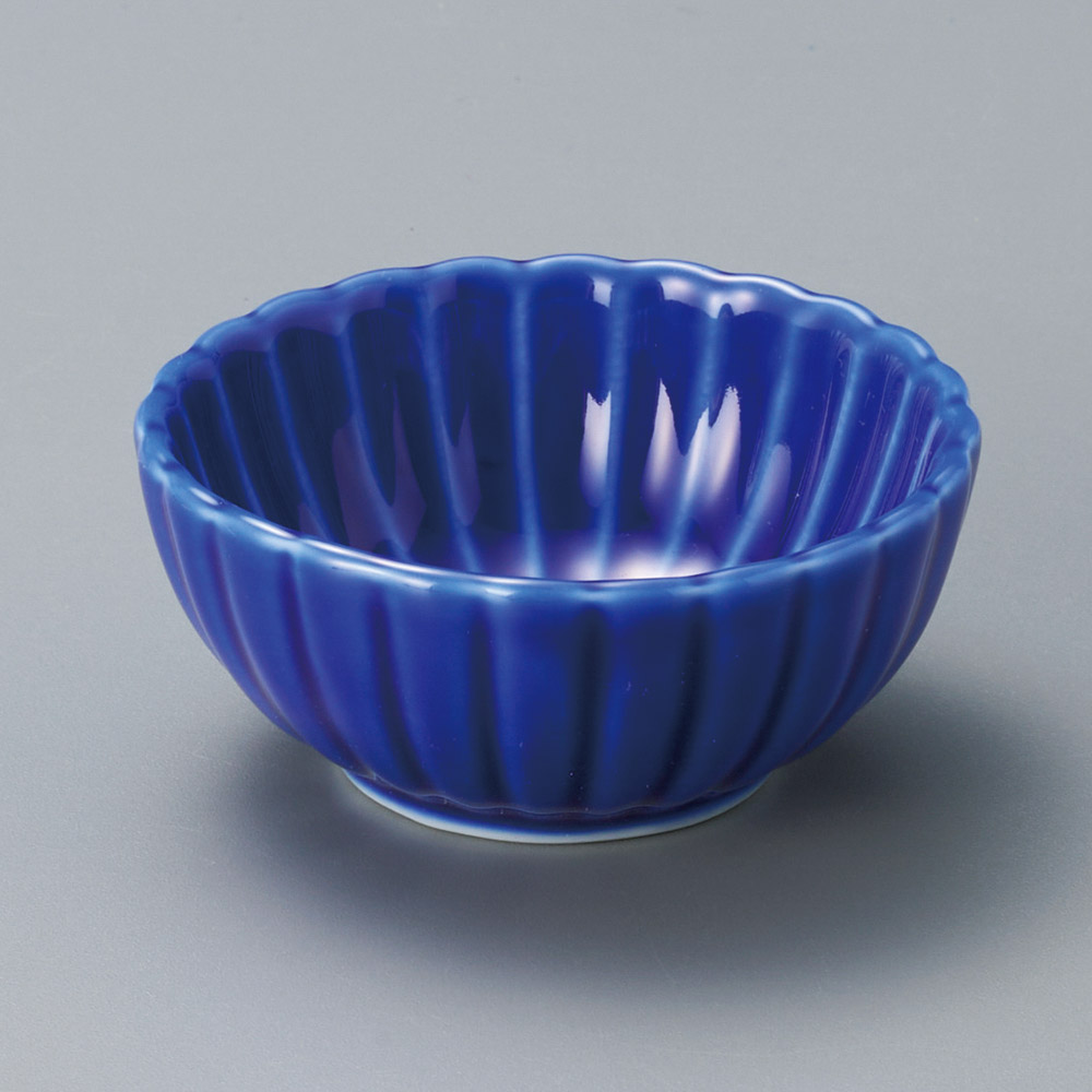 13423-191 ブルー菊型中|業務用食器カタログ陶里31号