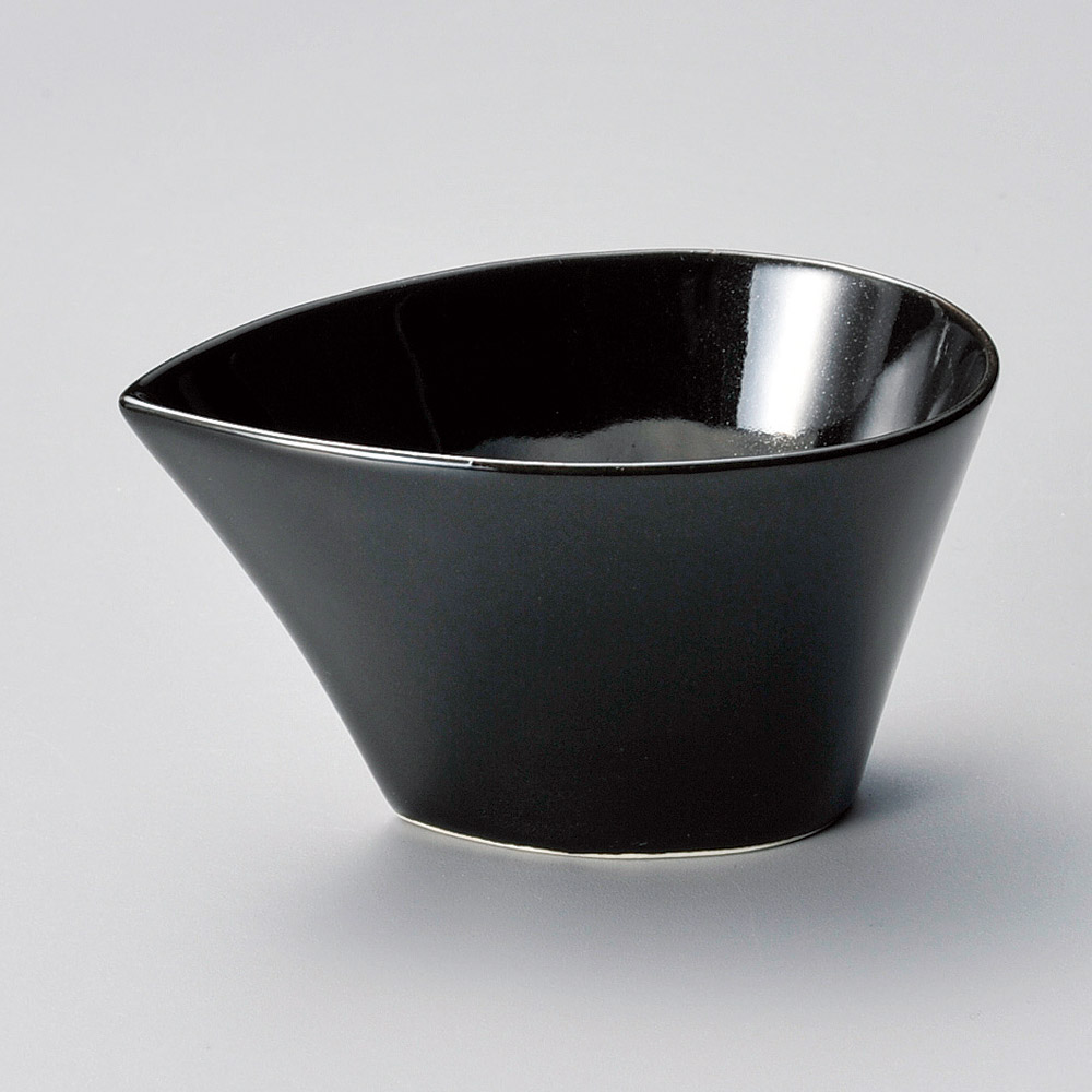 13516-331 黒釉しずく型小鉢|業務用食器カタログ陶里31号