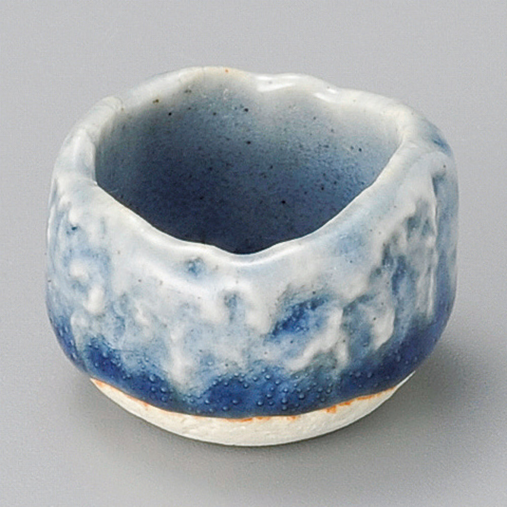 ツボ型藍釉珍味 品番16113-331 業務用食器カタログ陶里31号