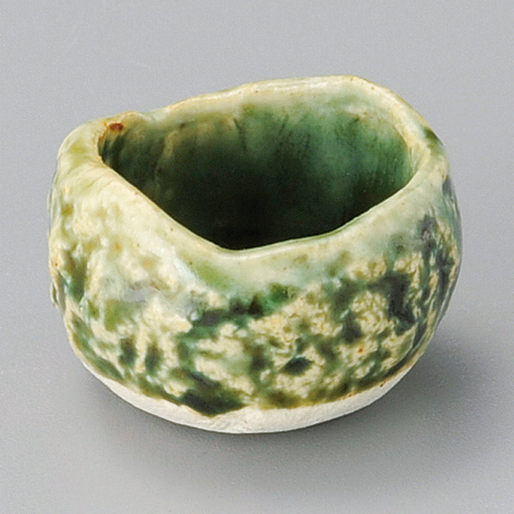 ツボ型織部珍味 品番16114-331 業務用食器カタログ陶里31号