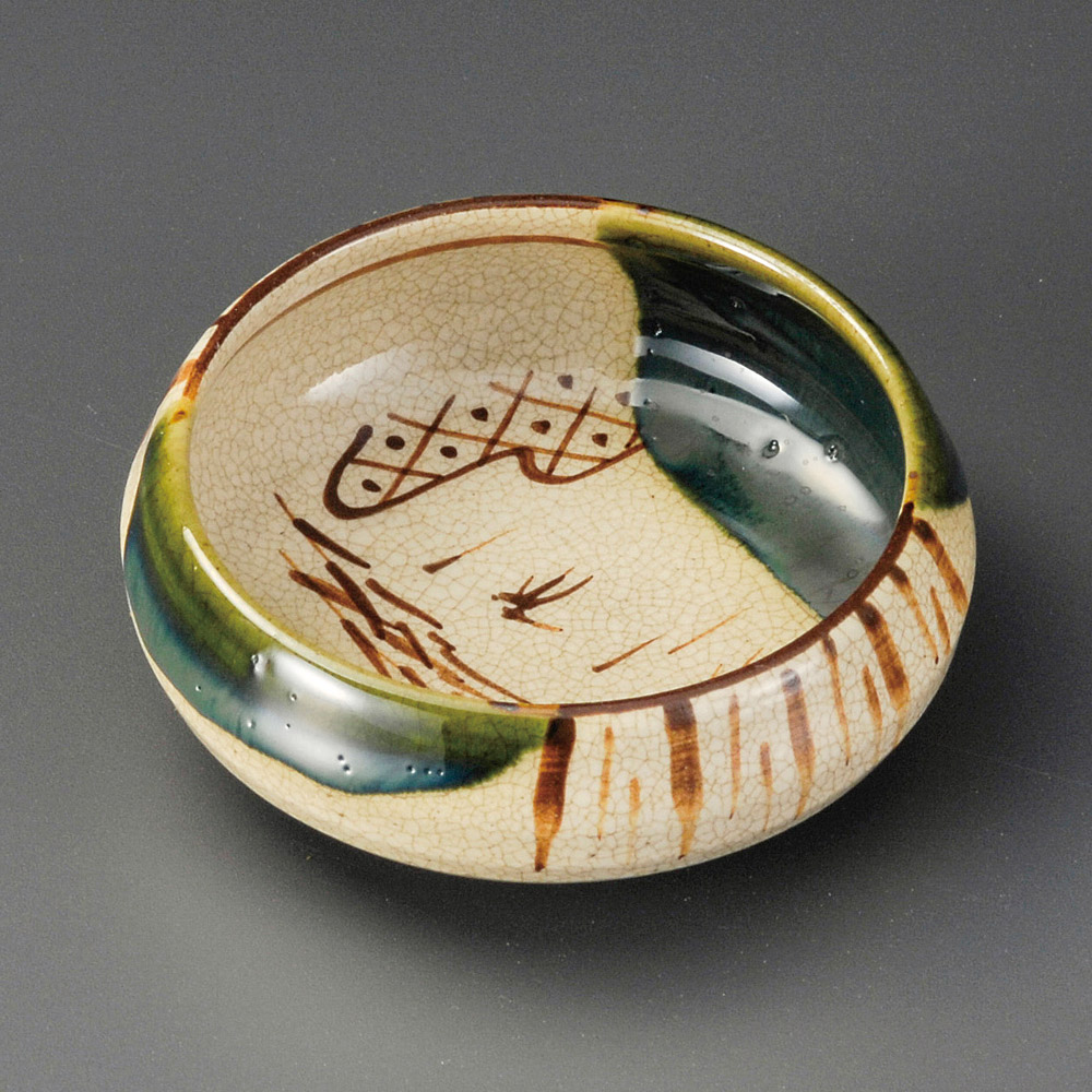 16906-451 織部丸鉢(手造り)|業務用食器カタログ陶里31号