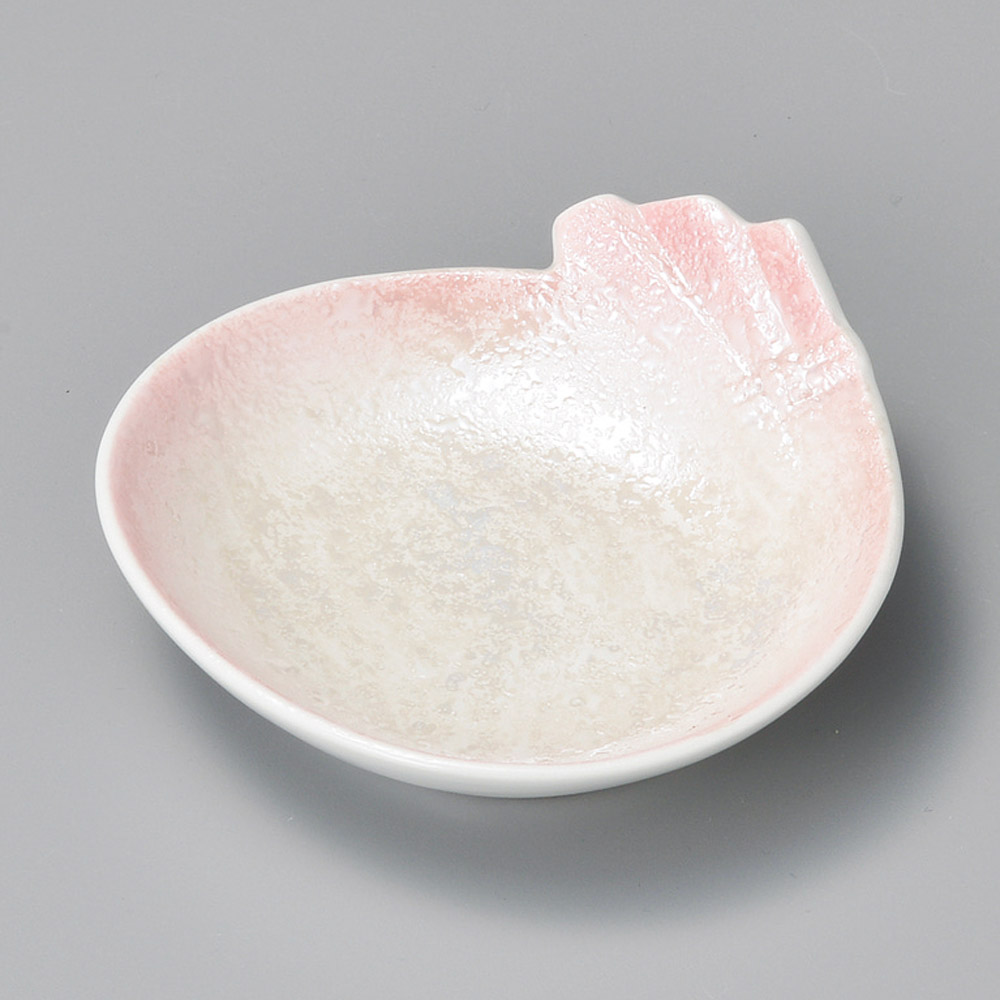 17019-451 ピンクラスター袋型鉢|業務用食器カタログ陶里31号
