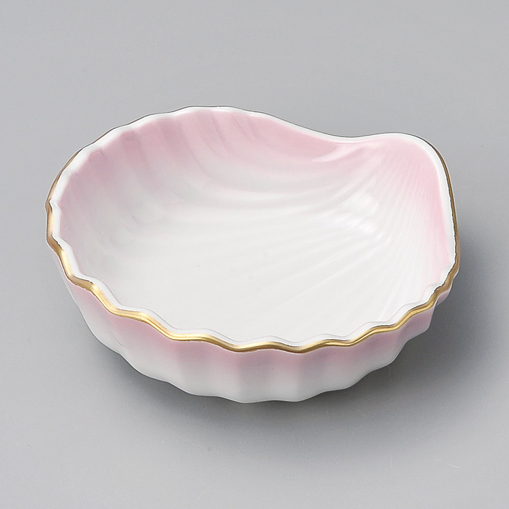 17022-521 ピンク吹貝型小鉢|業務用食器カタログ陶里31号