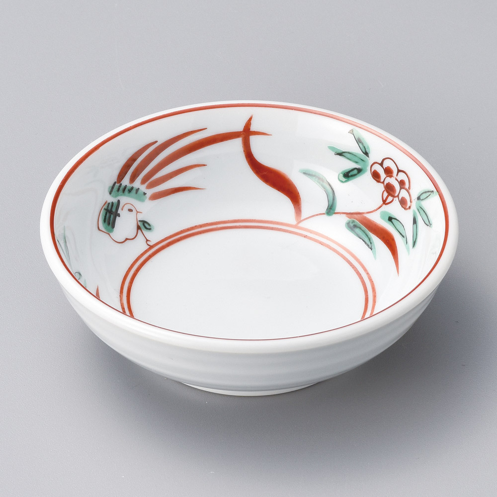 17108-341 赤絵花鳥丸鉢|業務用食器カタログ陶里31号