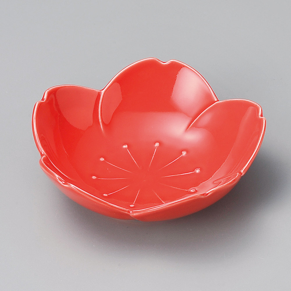 17206-021 赤桜浅鉢|業務用食器カタログ陶里31号
