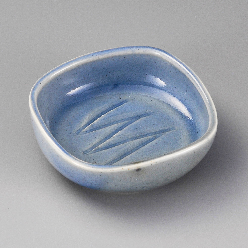 17311-181 青釉ソギ角鉢|業務用食器カタログ陶里31号