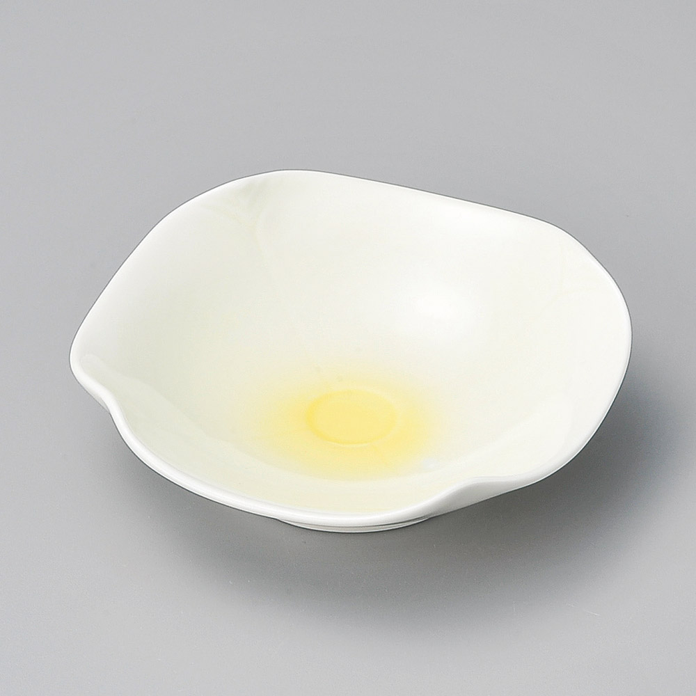 17314-021 黄釉四方皿|業務用食器カタログ陶里31号