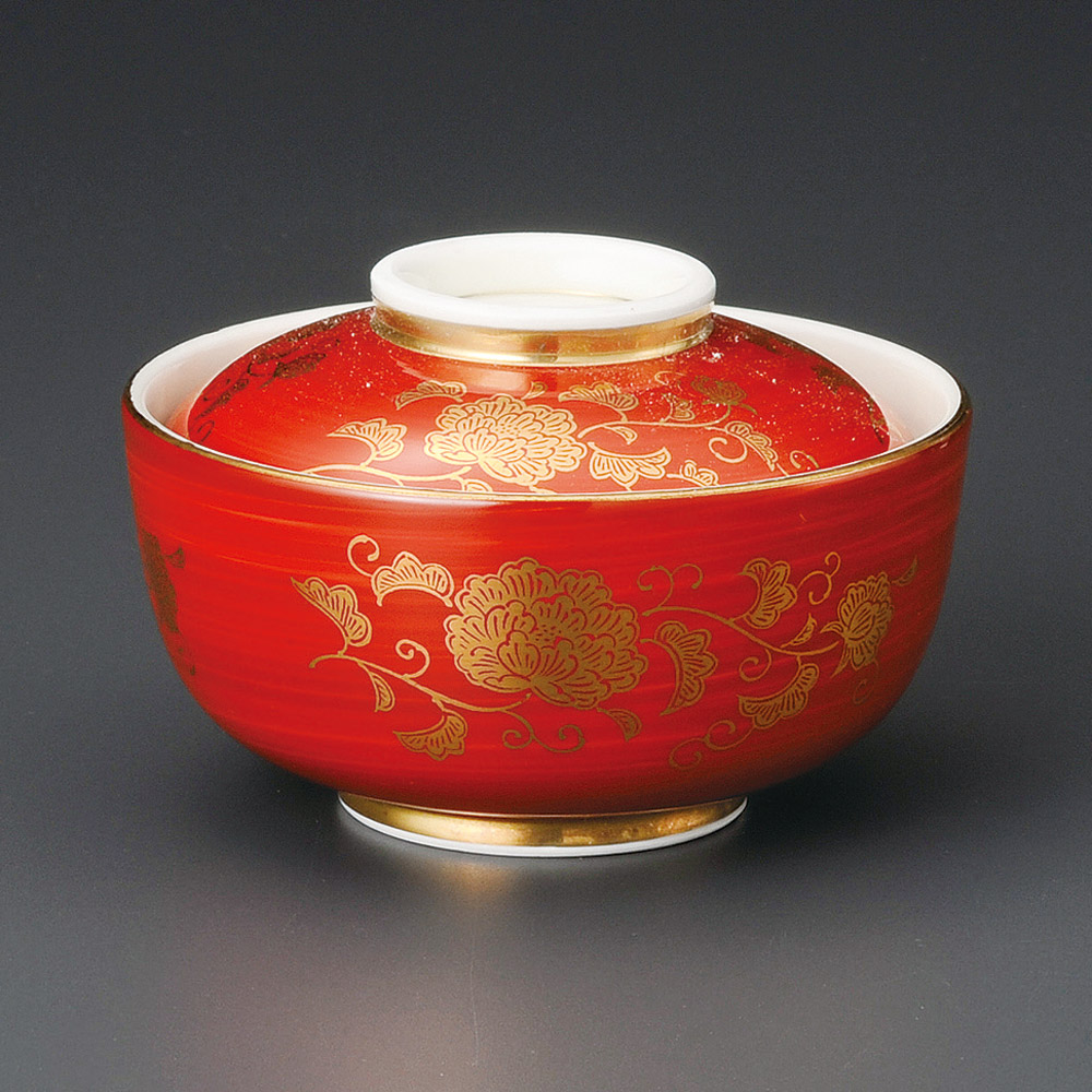 18217-131 赤巻唐草円菓子碗|業務用食器カタログ陶里31号