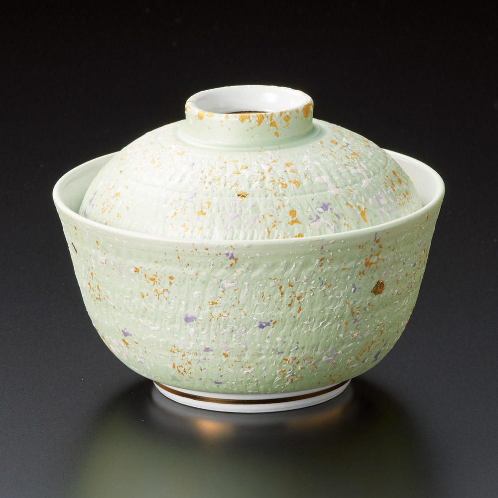 18223-471 緑とちり煮物碗|業務用食器カタログ陶里31号