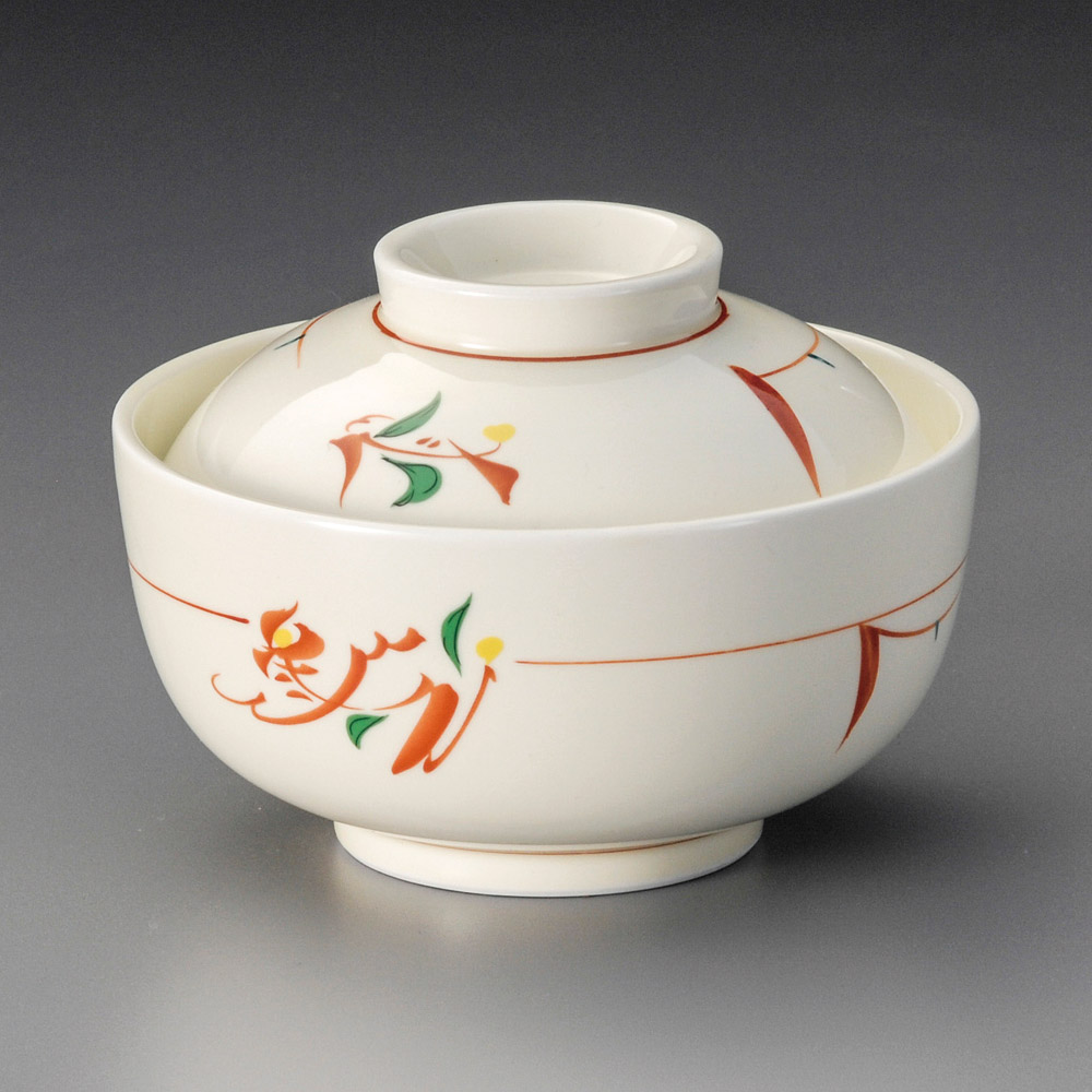 18401-051 赤絵みのり円菓子碗|業務用食器カタログ陶里31号