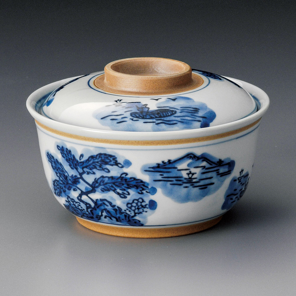 18724-311 古染山水菓子碗|業務用食器カタログ陶里31号