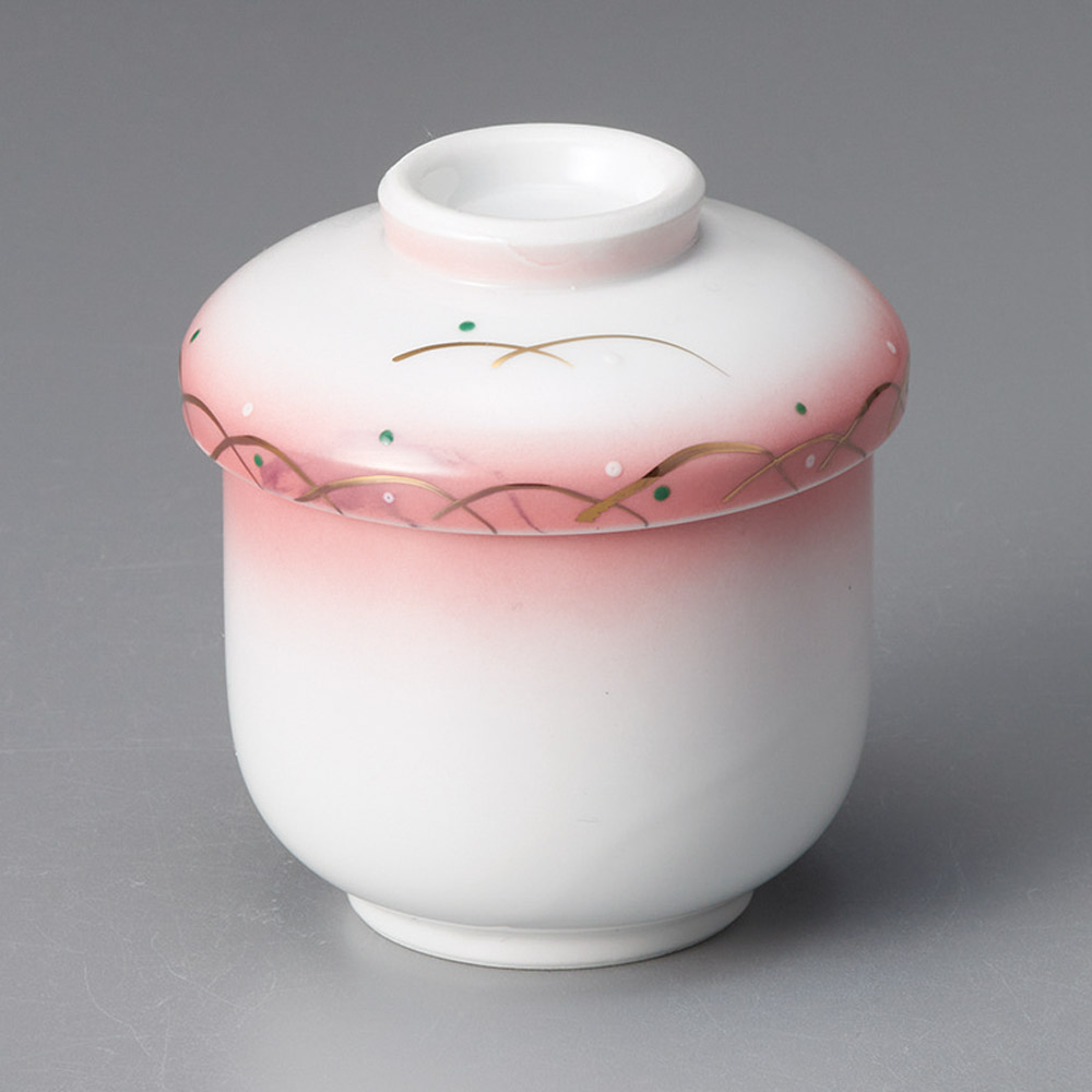 19601-321 ピンク吹武蔵野むし碗|業務用食器カタログ陶里31号