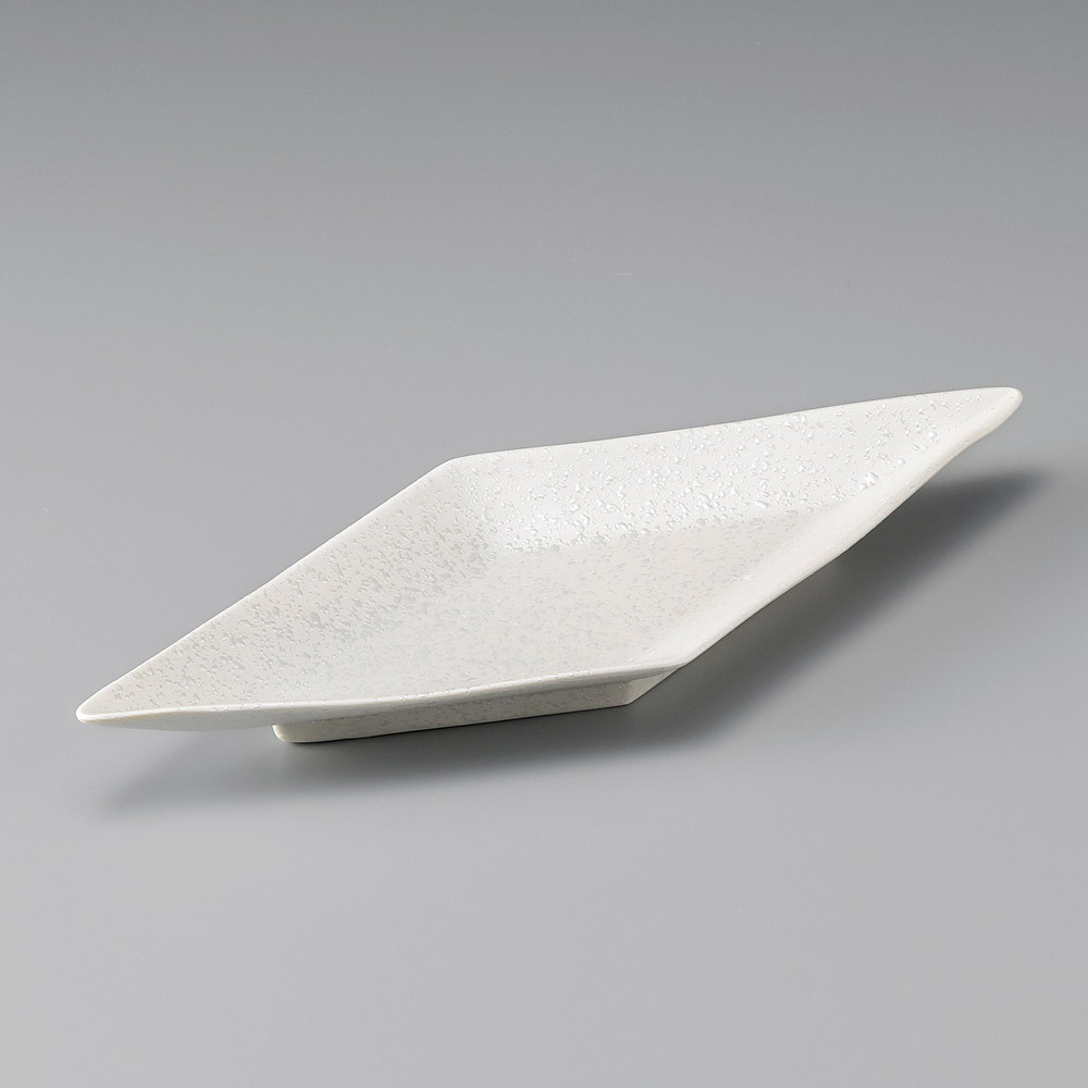 22710-541 ラスター(白)菱型皿|業務用食器カタログ陶里31号