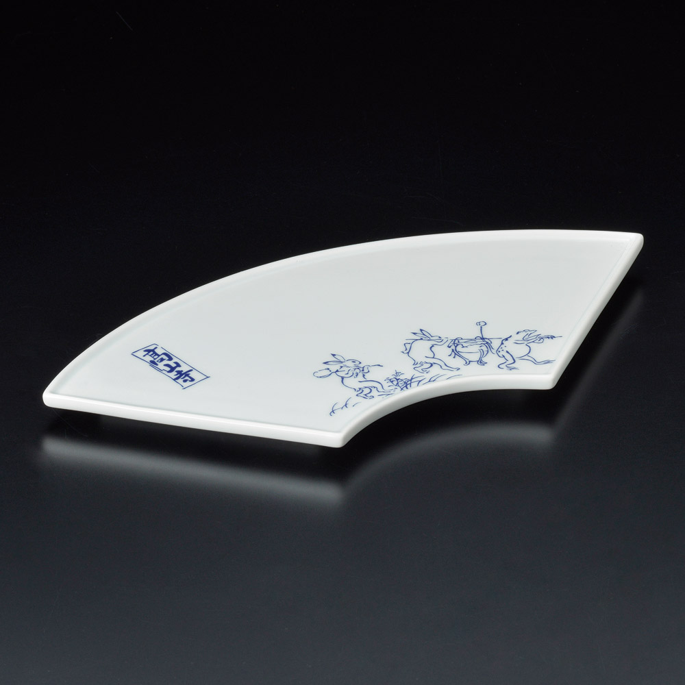 23903-291 イングレ高山寺扇型焼物皿|業務用食器カタログ陶里31号