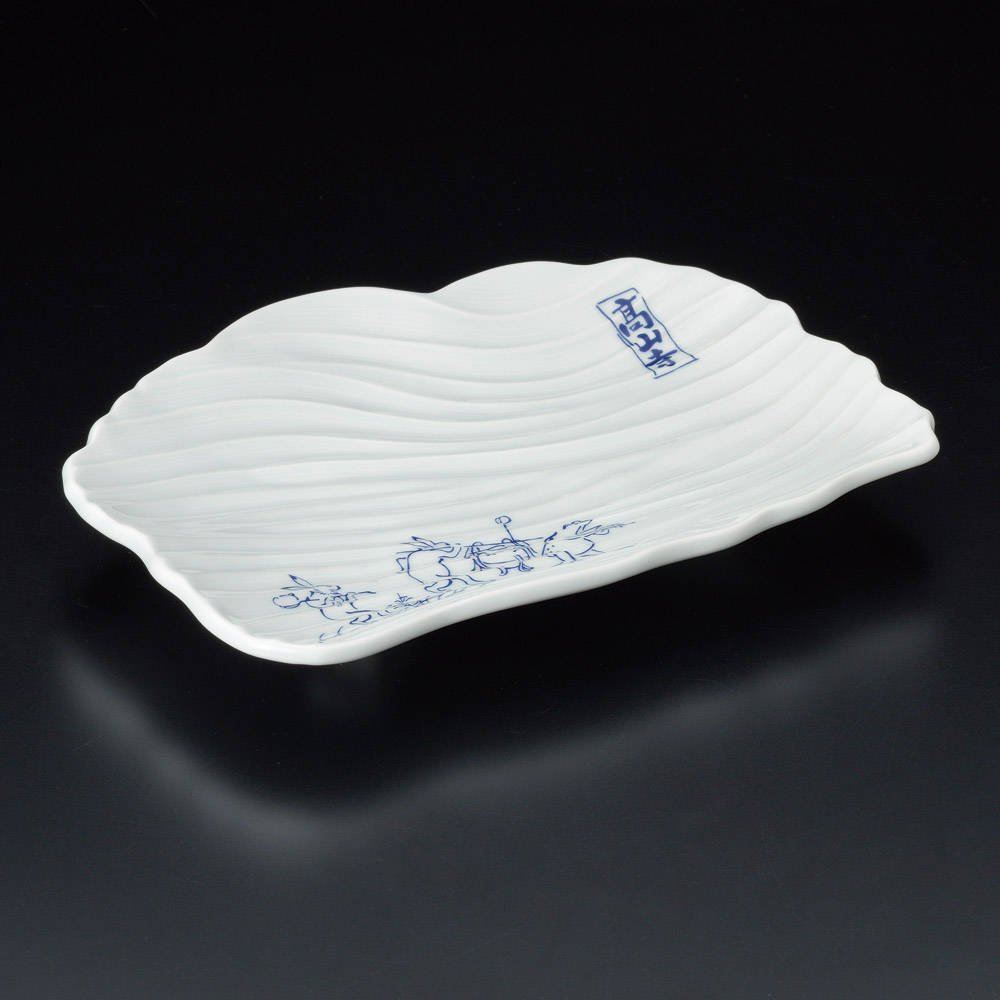 24209-291 イングレ高山寺波彫り焼物皿|業務用食器カタログ陶里31号