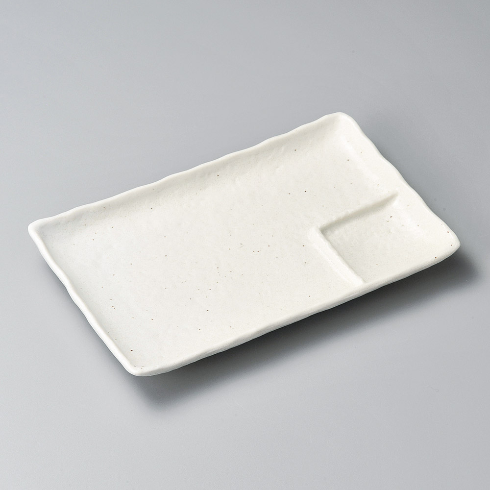 27919-461 白砂仕切皿(小)|業務用食器カタログ陶里31号