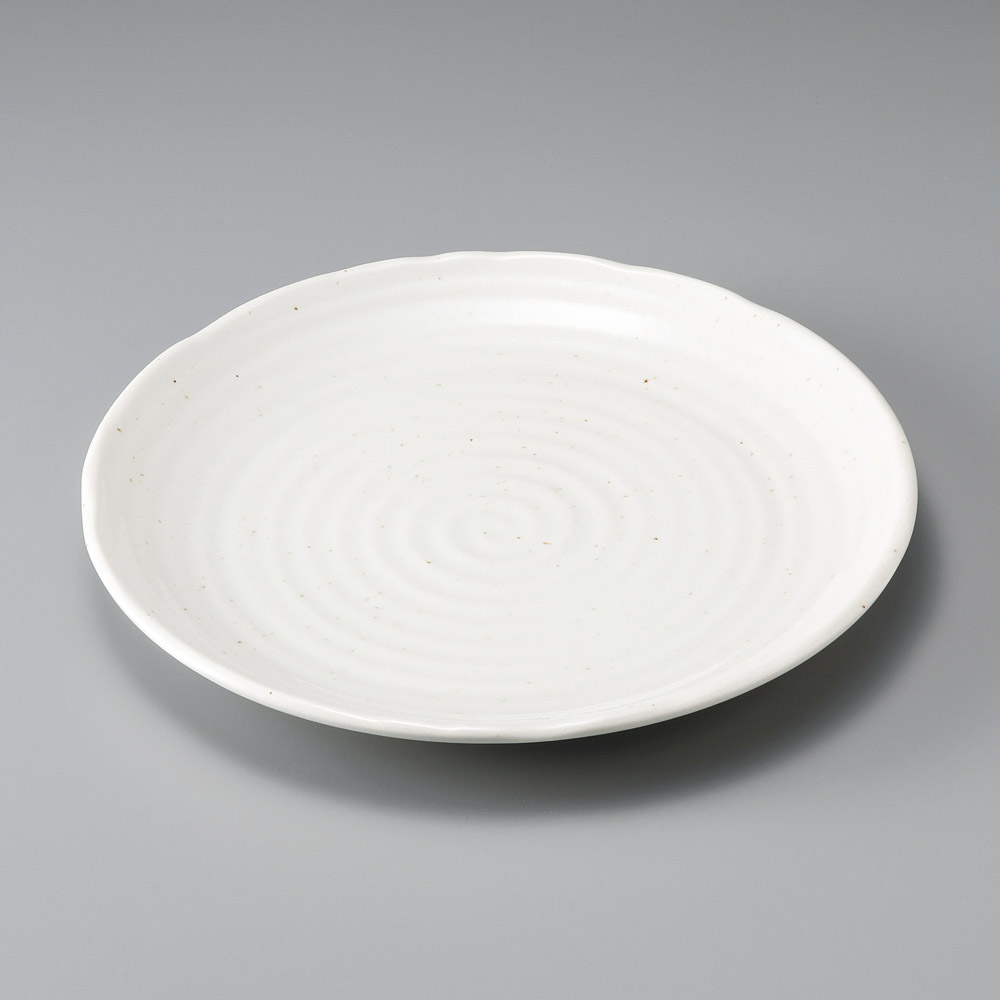 29120-021 粉引釉7.0皿|業務用食器カタログ陶里31号