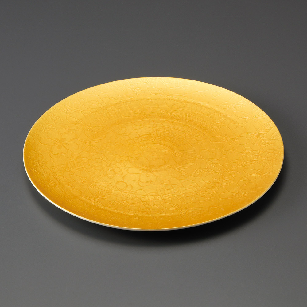 29607-541 ピコガーデン 28㎝丸皿(ゴールド)|業務用食器カタログ陶里31号
