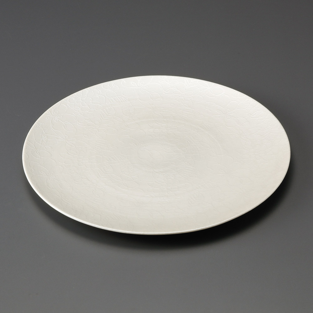 29609-541 ピコガーデン 28㎝丸皿(シルバー)|業務用食器カタログ陶里31号