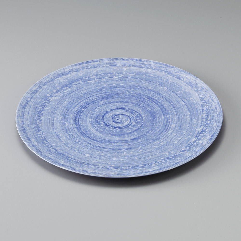 29701-541 インディコブルー 28㎝丸皿|業務用食器カタログ陶里31号