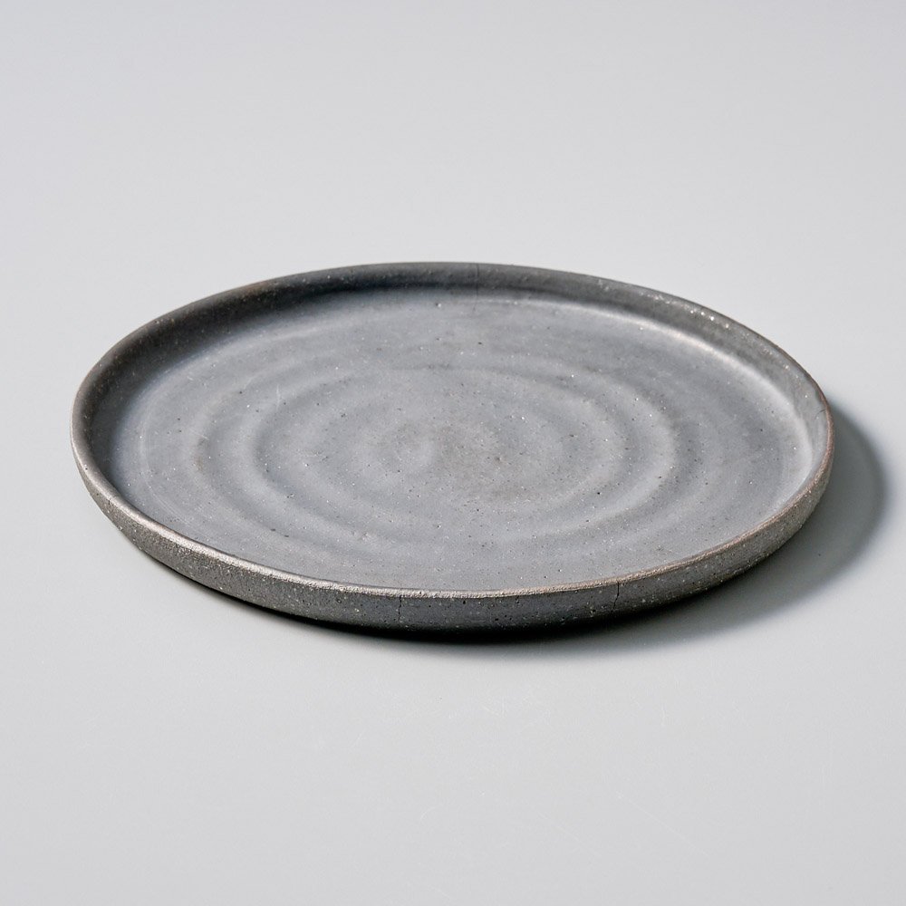 30020-431 黒泥7.0丸皿|業務用食器カタログ陶里31号