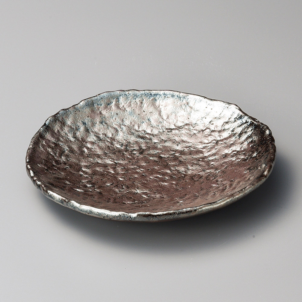 30127-431 銀釉8.0丸皿|業務用食器カタログ陶里31号