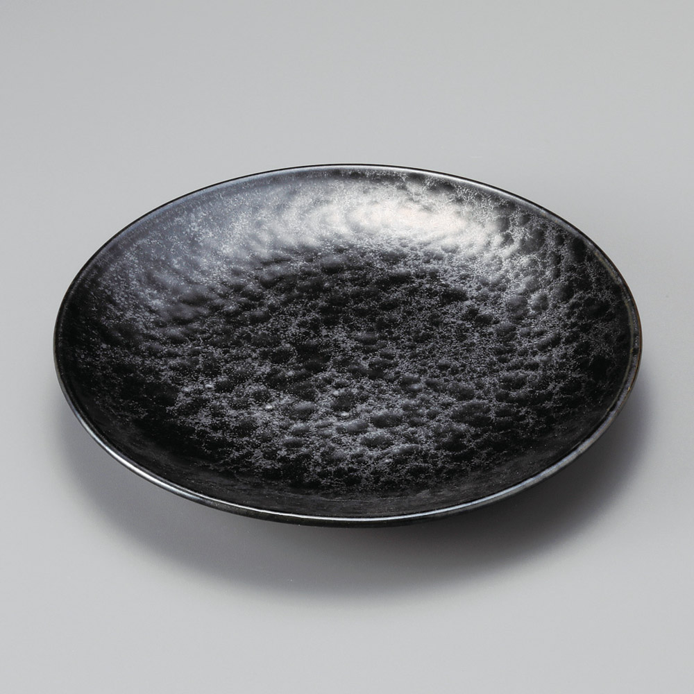 30413-511 黒銀彩6.0皿|業務用食器カタログ陶里31号