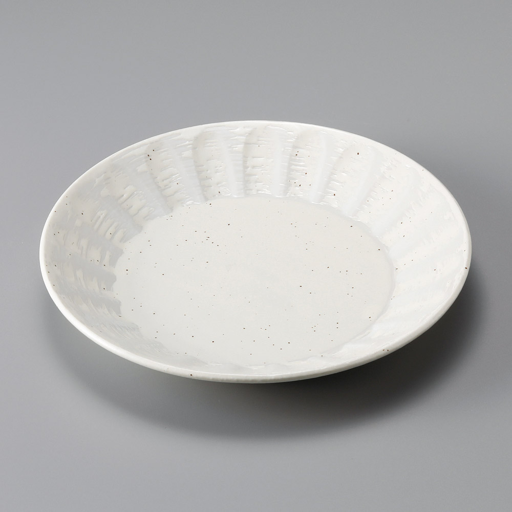 30802-361 白粉引8.0皿|業務用食器カタログ陶里31号