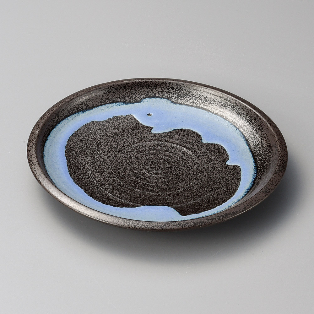30905-081 青均窯くくりて8.0皿|業務用食器カタログ陶里31号