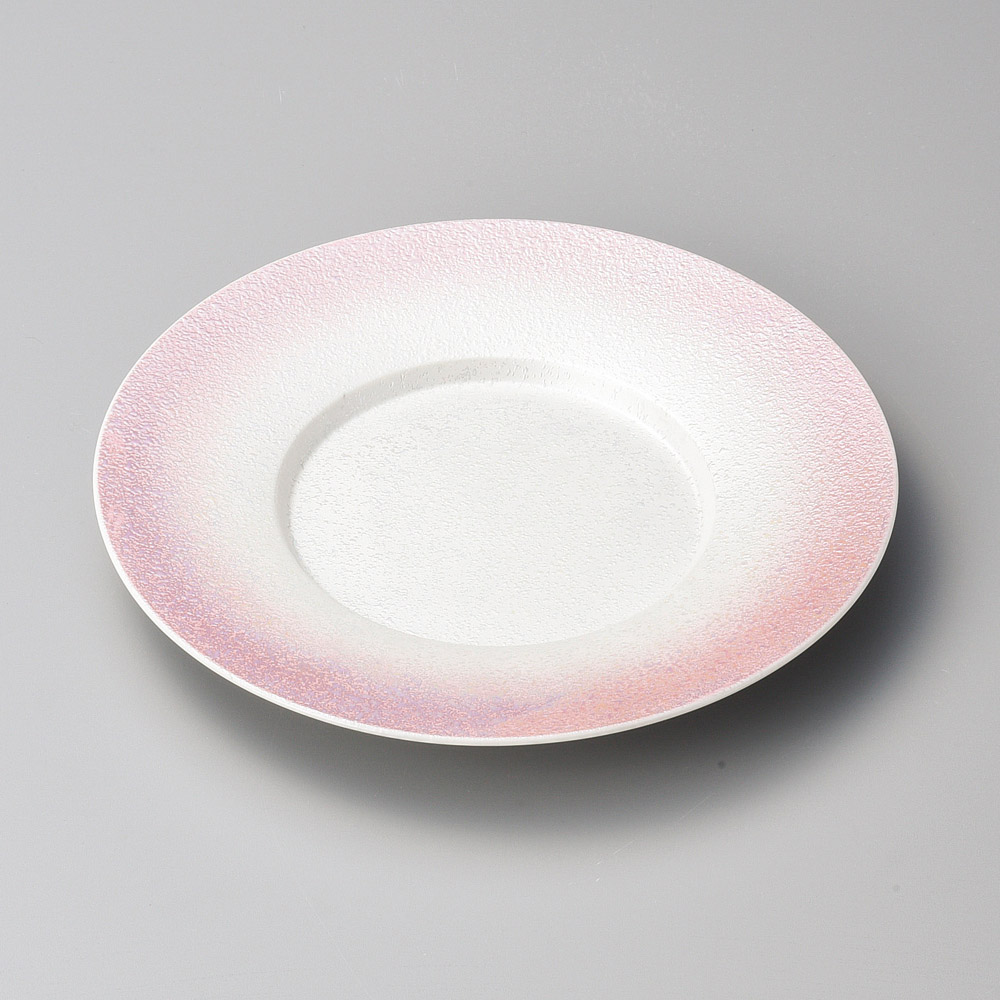 31101-181 ピンクラスター24㎝丸皿|業務用食器カタログ陶里31号