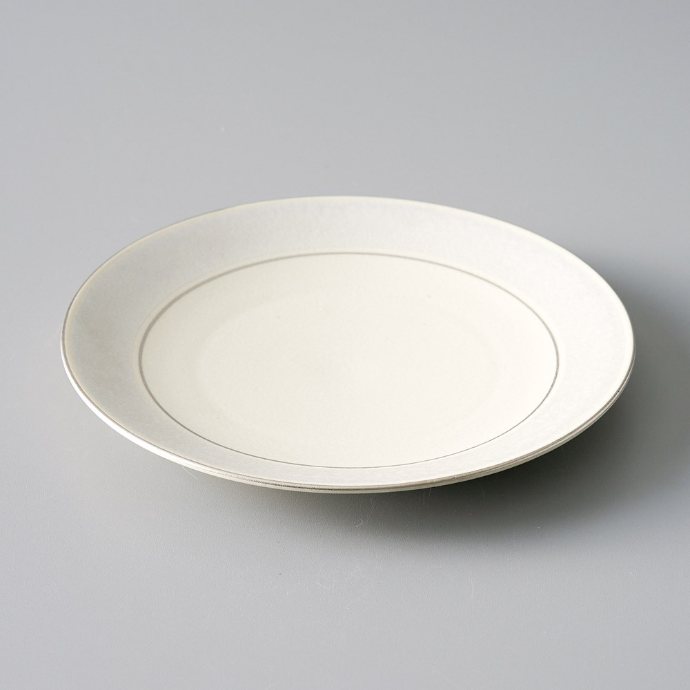 31419-401 白マット銀溶彩6.5皿|業務用食器カタログ陶里31号