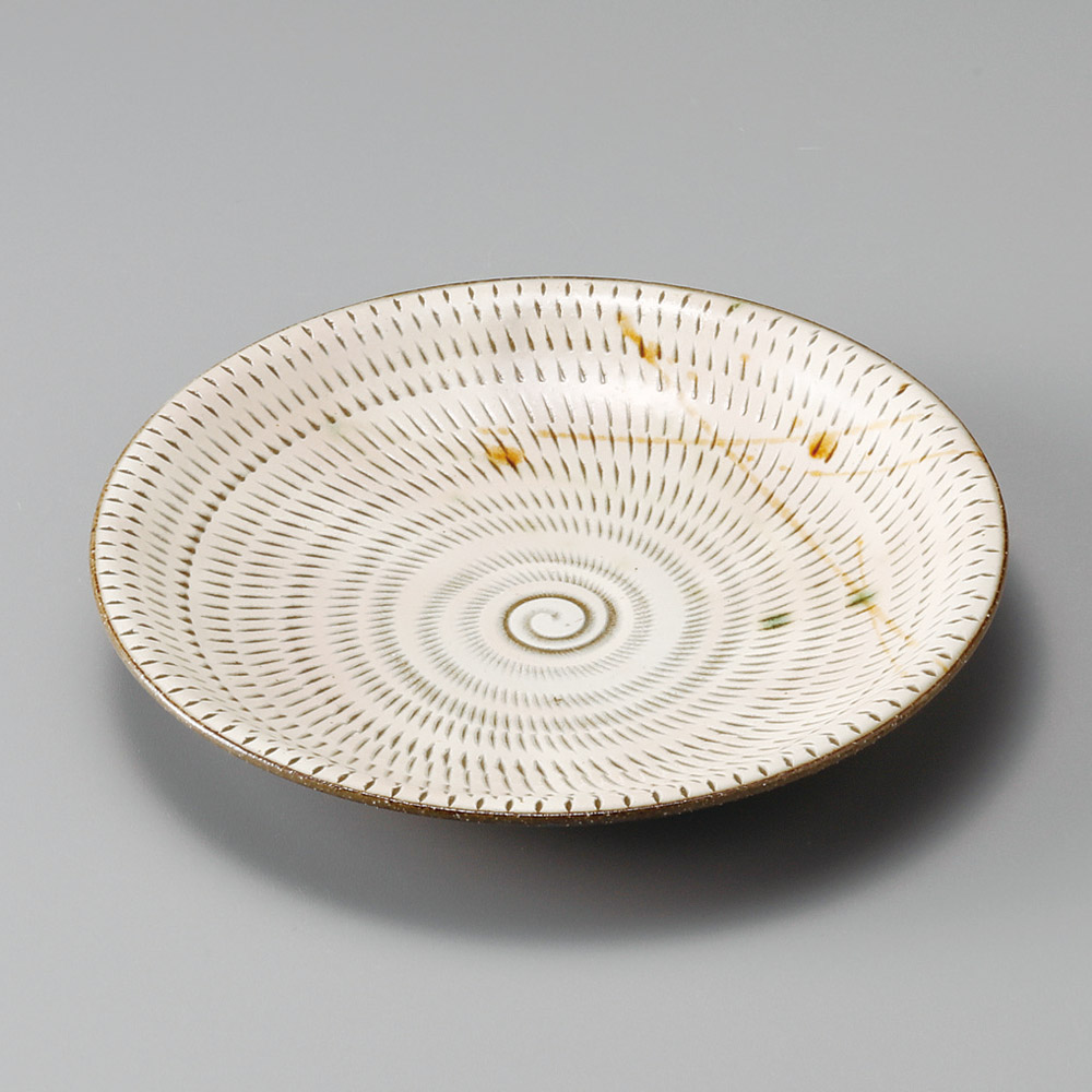 31814-461 手彫り(飛びカンナ)6.0丸皿|業務用食器カタログ陶里31号