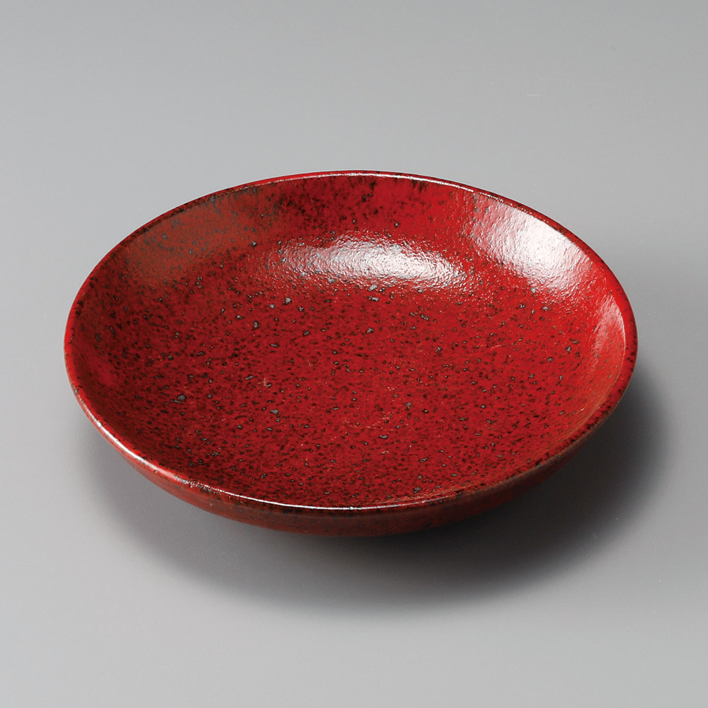32008-021 赤結晶マグマ6.0おでん皿|業務用食器カタログ陶里31号