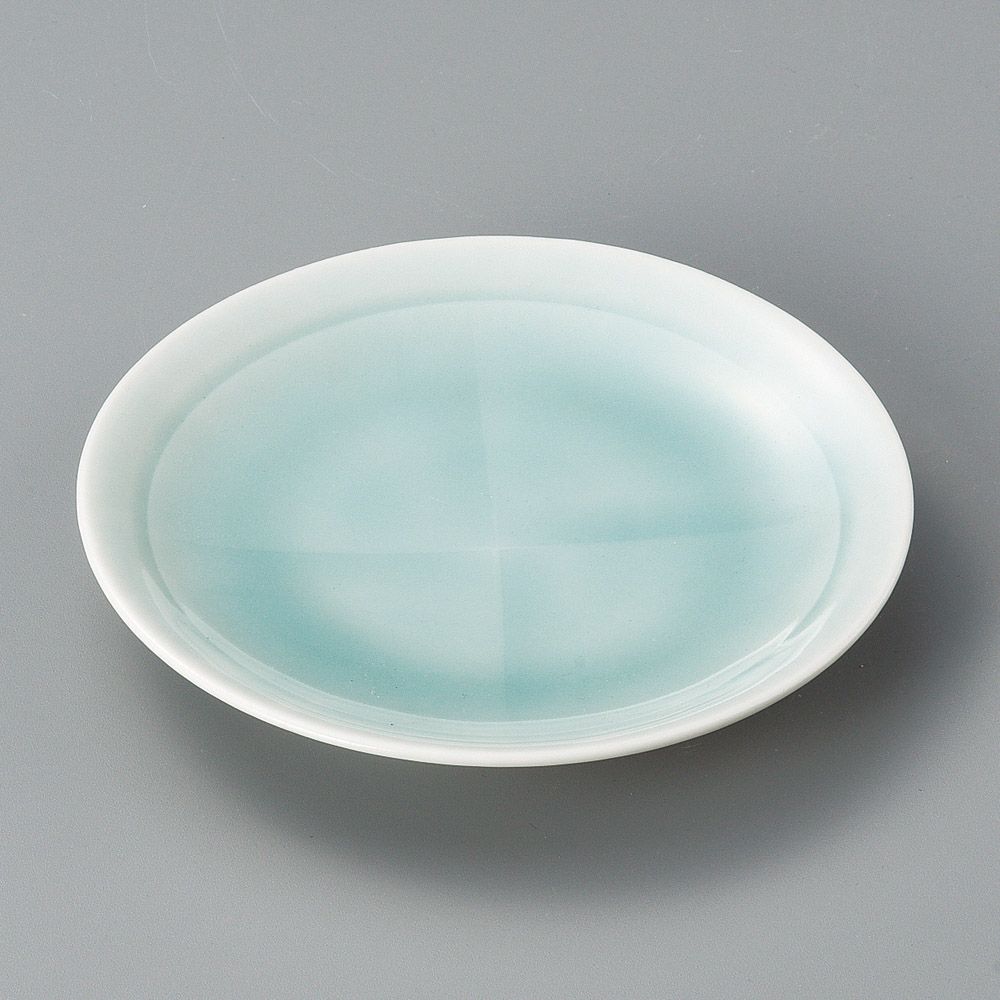 32317-051 十字青白磁5.0皿|業務用食器カタログ陶里31号