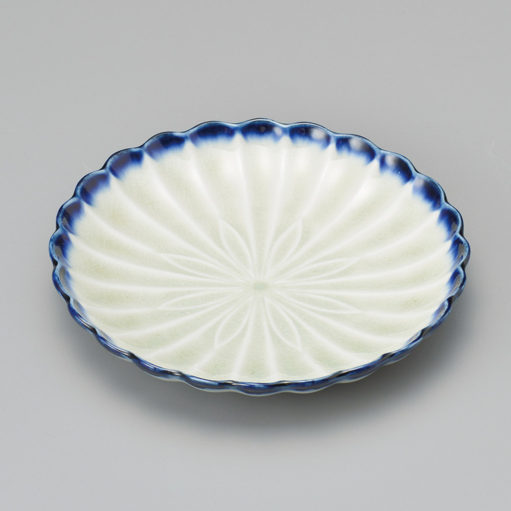 32516-541 藍流花型5.0皿|業務用食器カタログ陶里31号