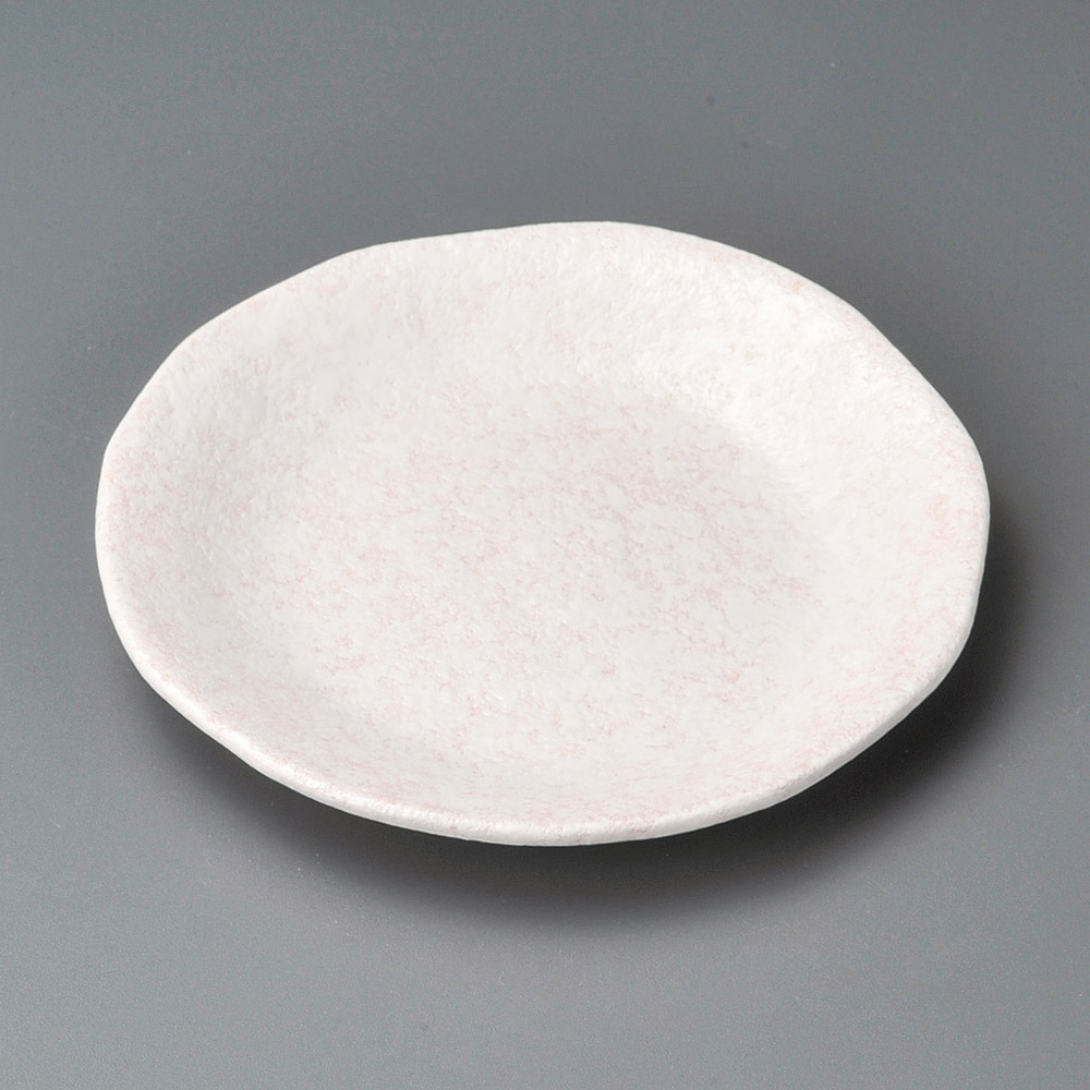 32907-061 露(ピンク)5.2丸皿|業務用食器カタログ陶里31号