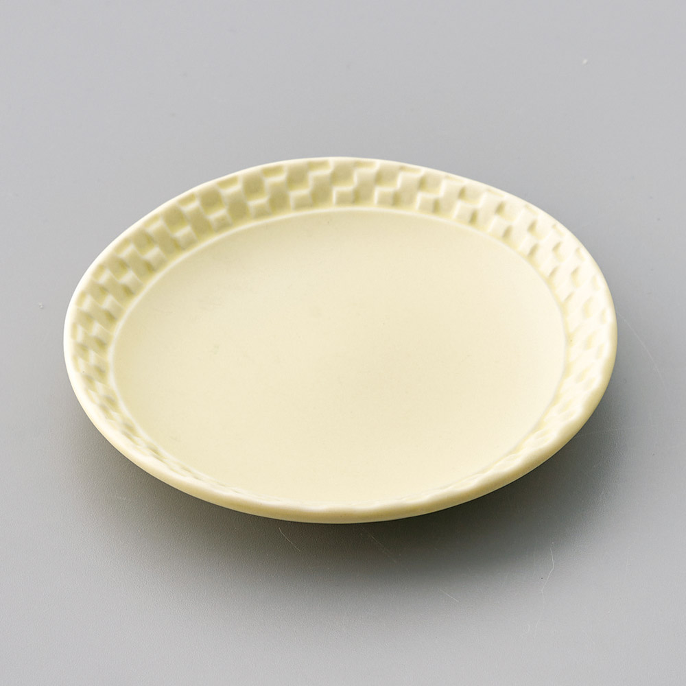 33328-491 パステルイエロー4.0皿|業務用食器カタログ陶里31号
