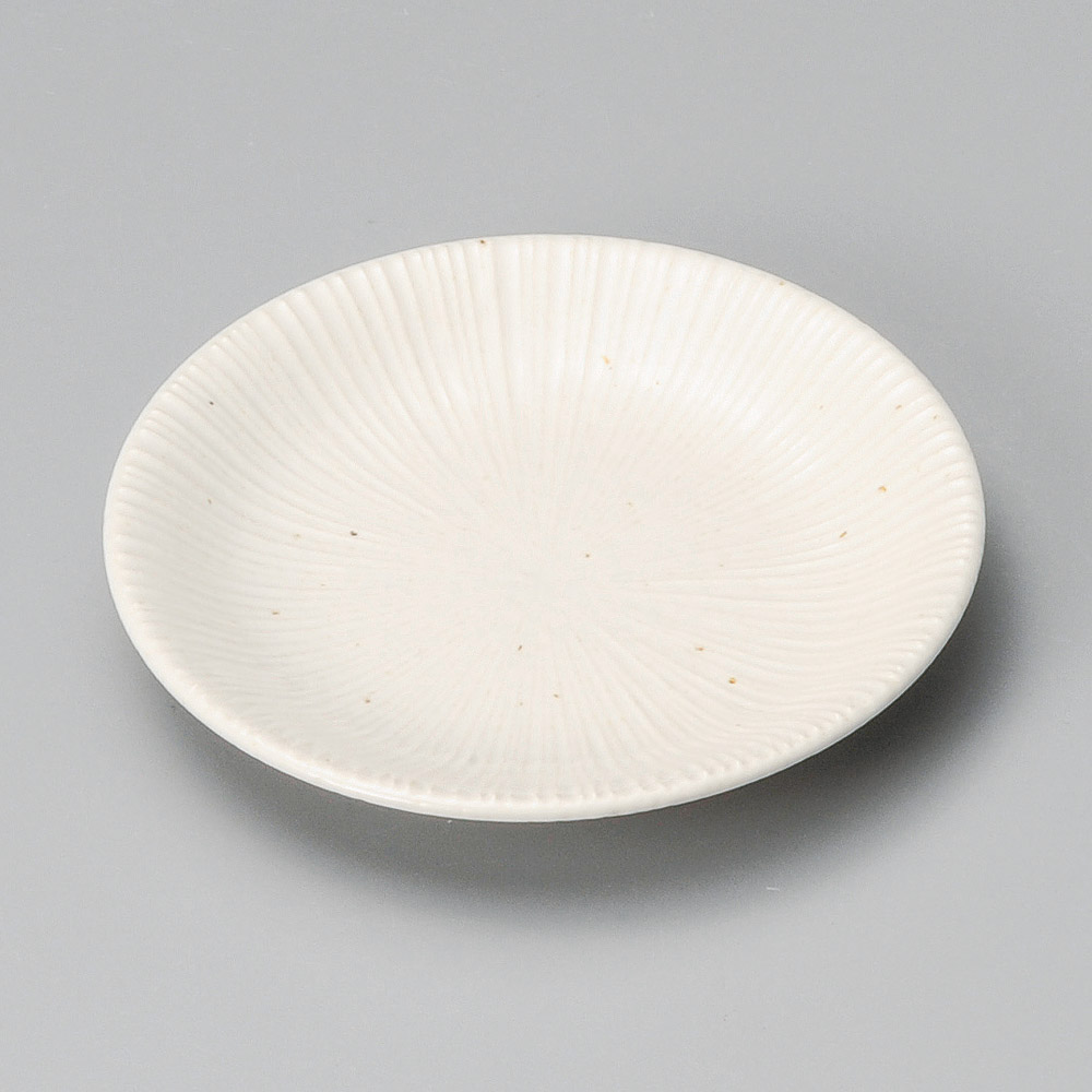 33525-521 千段粉引4.0皿|業務用食器カタログ陶里31号