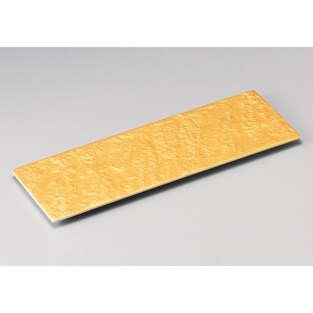 34805-471 ゴールド石肌36㎝長角皿|業務用食器カタログ陶里31号