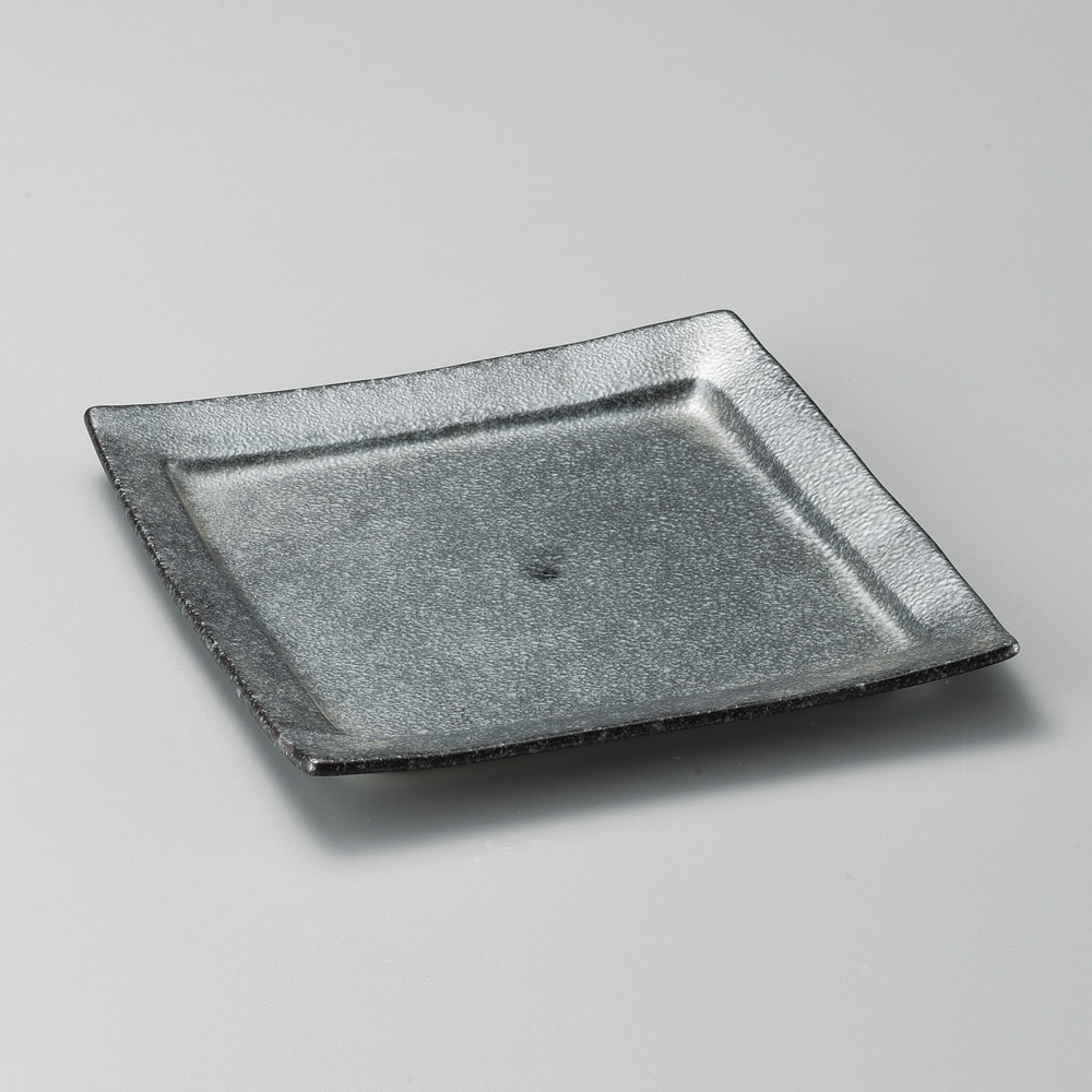 36202-101 銀黒回角大皿|業務用食器カタログ陶里31号