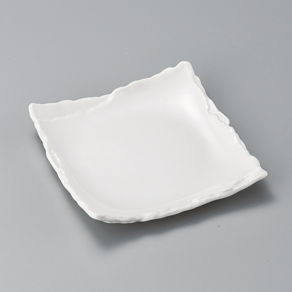 37502-011 白マット重ね5.0角皿|業務用食器カタログ陶里31号