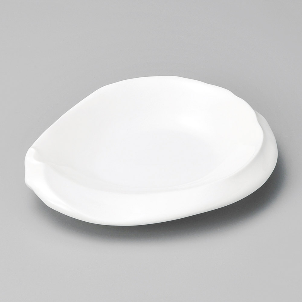39203-081 強化白釉ちぎり4.5寸皿|業務用食器カタログ陶里31号