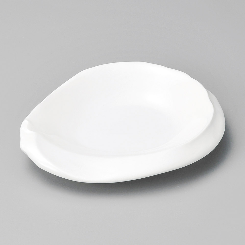39204-081 強化白釉ちぎり6.5寸皿|業務用食器カタログ陶里31号