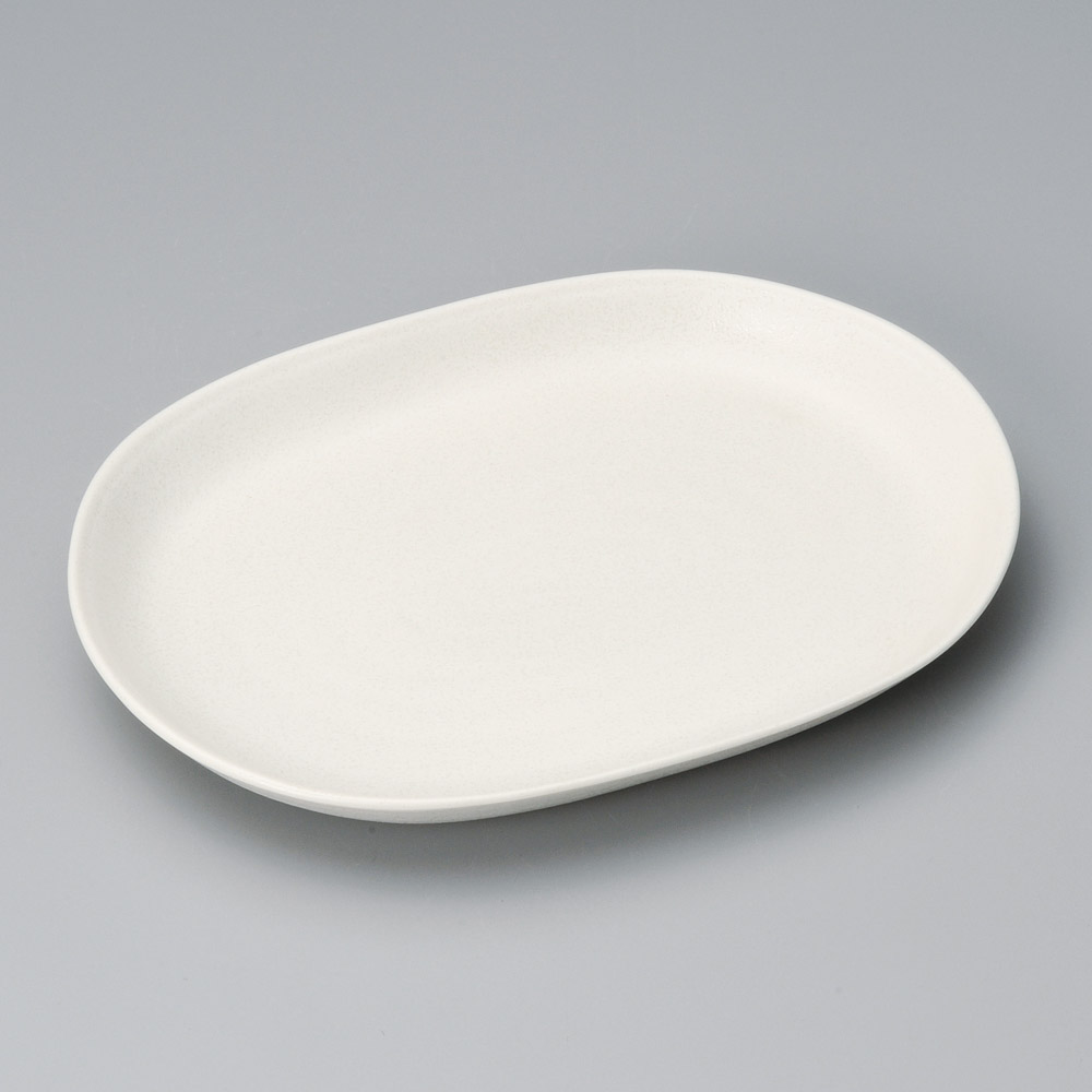 39419-491 白釉楕円大皿|業務用食器カタログ陶里31号
