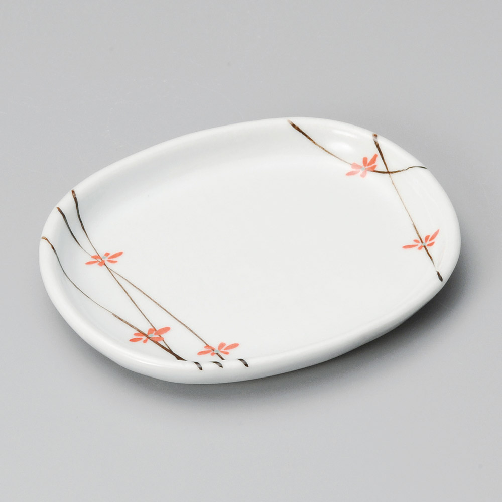39819-341 青磁花散らし楕円取皿|業務用食器カタログ陶里31号