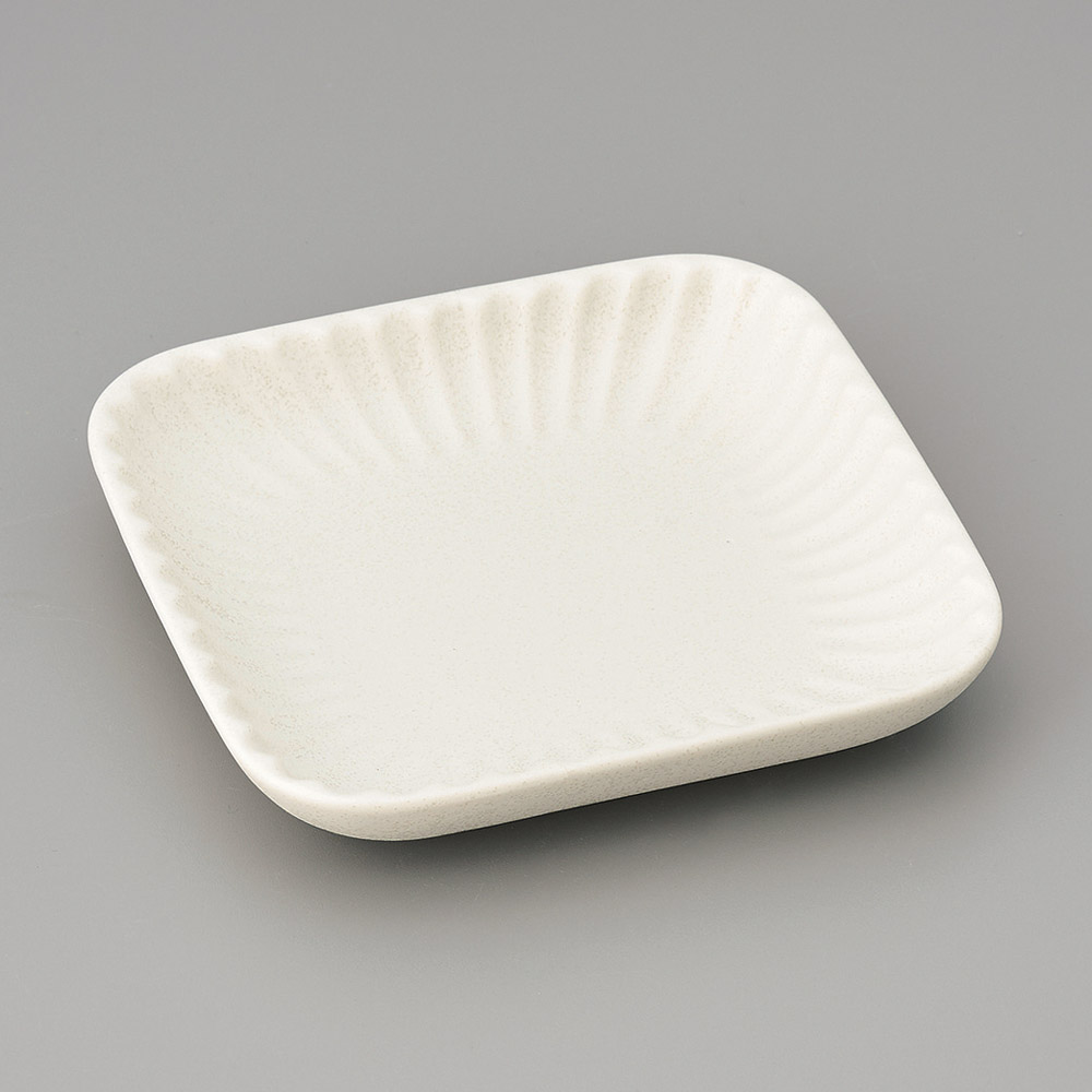 40022-491 白釉四角取皿|業務用食器カタログ陶里31号