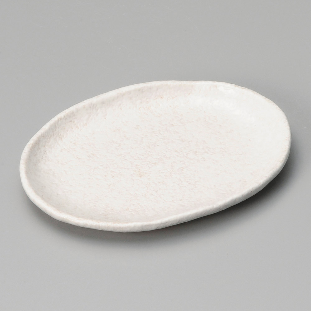 41023-061 露(白)小判皿|業務用食器カタログ陶里31号