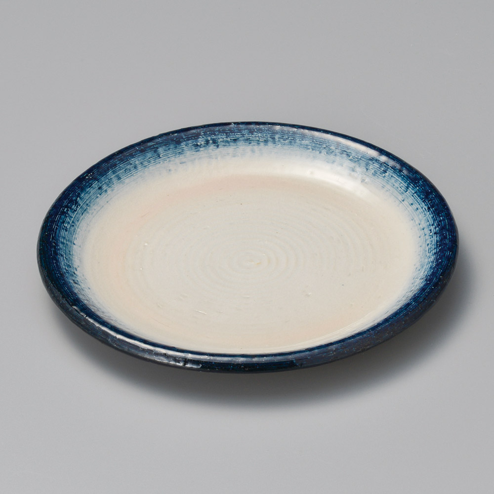 41245-151 青ボカシ5.0丸皿|業務用食器カタログ陶里31号