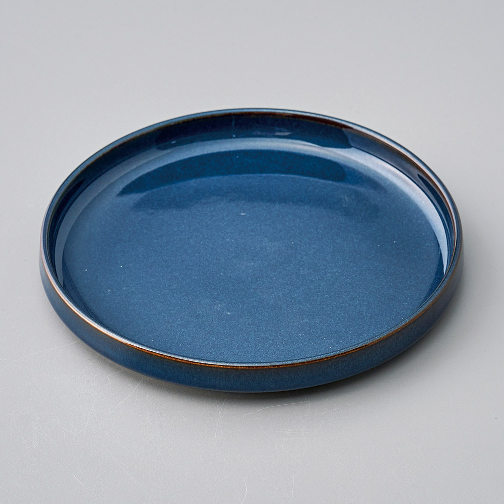 41252-021 JMスタイル17.5㎝浅型スタックプレート ブルー|業務用食器カタログ陶里31号